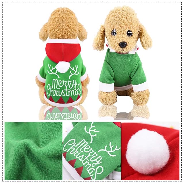 Foto 2 de 3 de Abcsea Traje De Navidad para Perros, Traje De Navidad para Mascotas, Ropa De Perro De Navidad, Traje…