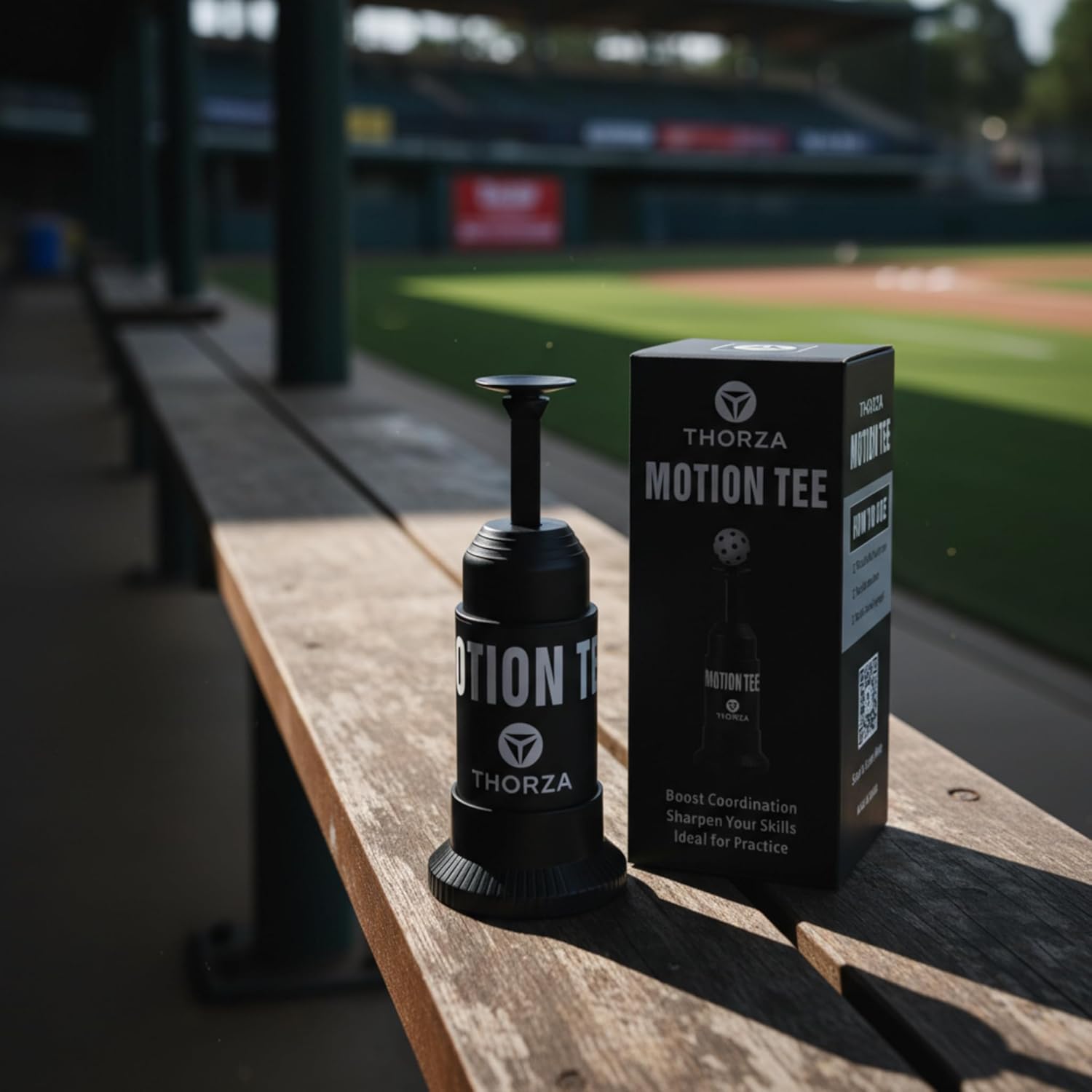 Thorza Motion Tee – Solo Baseball Training System for Swing & Hand-Eye Coordination