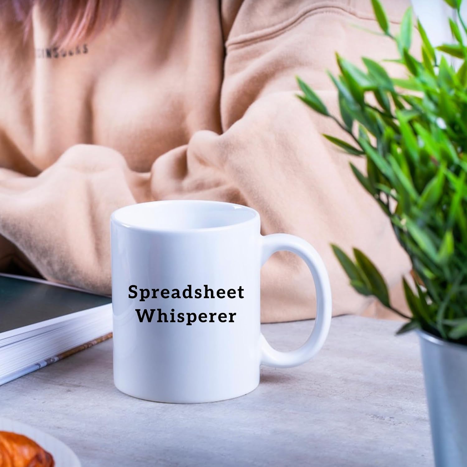 Spreadsheet Whisperer Accountant Gifts Data Analyst Bookeeper Accounting Bookeeping Student Office Gifts Novelty Drinkware Ceramic Mug 11 oz White - Image 6