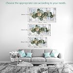 Wall Art Simple Wall Decor Green Canvas Painting Abstract Wall Art for Bedroom Living Room Dining Room Home Office Decor 30"x60"(75CMx150CM) with Framed