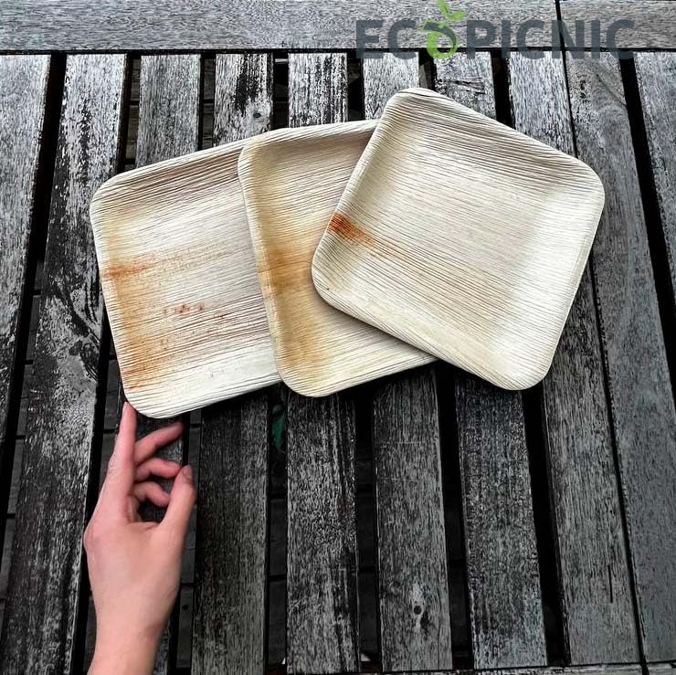 Palmblad Bord Vierkant 20x20cm (25 Stuks