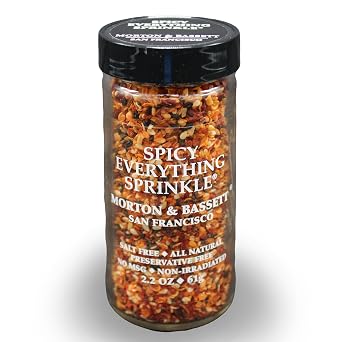 Morton & Bassett Spicy Everything Sprinkle Seasoning, 2.2 oz Salt-Free, Non-GMO, Bold & Crunchy Blend For Avocado Toast, Bagels & Eggs