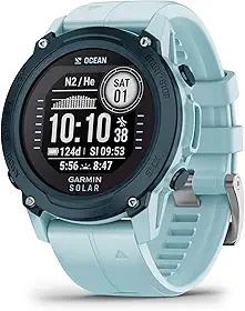 Garmin Descent™ G1 Solar - Edição Oceânica, Computador de Mergulho e Smartwatch, Feito com Plásticos Reciclados no Oceano