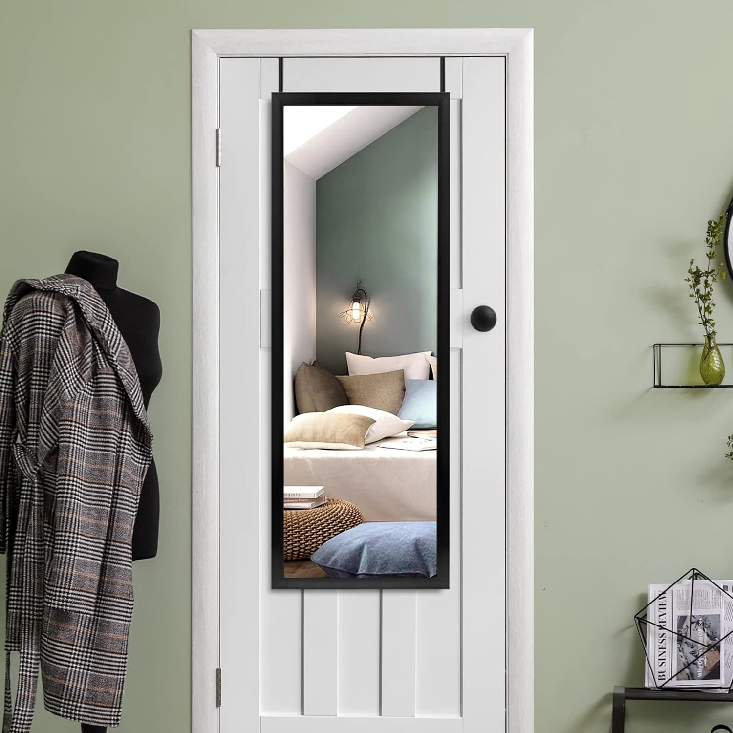 NicBex OverTheDoor Mirror, Full Length Door Mirror for