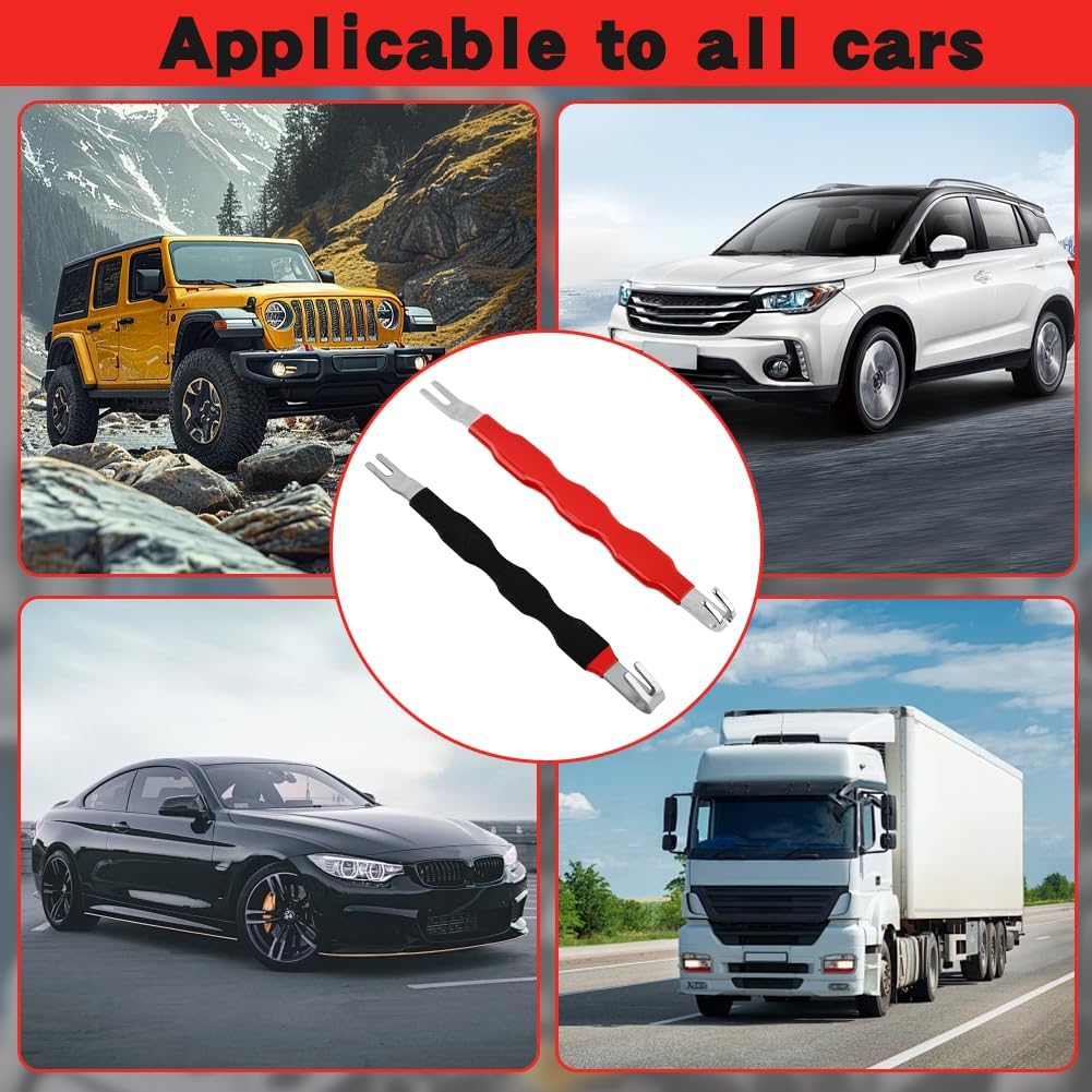 2PCS Automotive Electrical Terminal Connector Separator Removal Tool, Plug Connector Remover, Universal Electrical Disconnect Pliers Tools for Most Vehicles