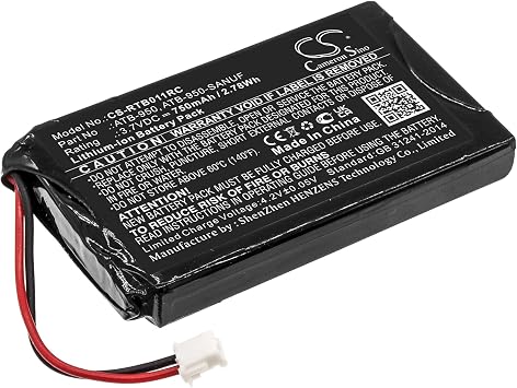 Replacement Battery for RTI T1B T2+ T2 T1 Theater, 40-210154-17 ATB-950-SANUF ATB-950 Battery 750mAh