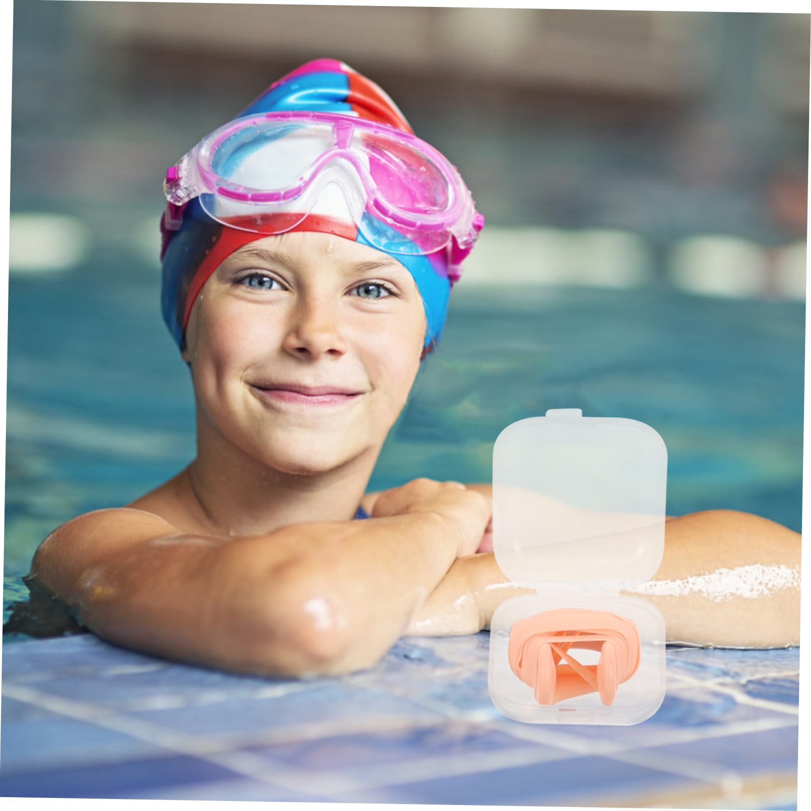 Yardwe 36 STK elastisches Band Stretch Band Waterproof wasserabdichtungen Schwimmen zubehör strechgürtel Schwimmzubehör verpackt Nasenklammer Schwimmausrüstung Nasenschiene Kind Nasenpads