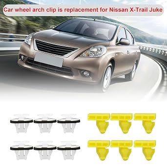 40Pcs Car Wheel Arch Trim 76847JG00A 76882JG10A Plastic Retainer Fasteners Replacement for Nissan Infiniti 2011-2017 Rear Wheel Arch Trim Clips
