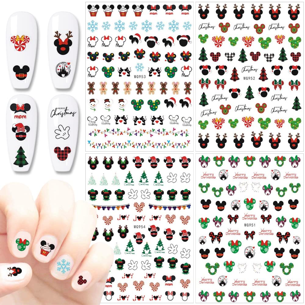 Christmas Nail Art Stickers Self Adhesive Christmas Nail