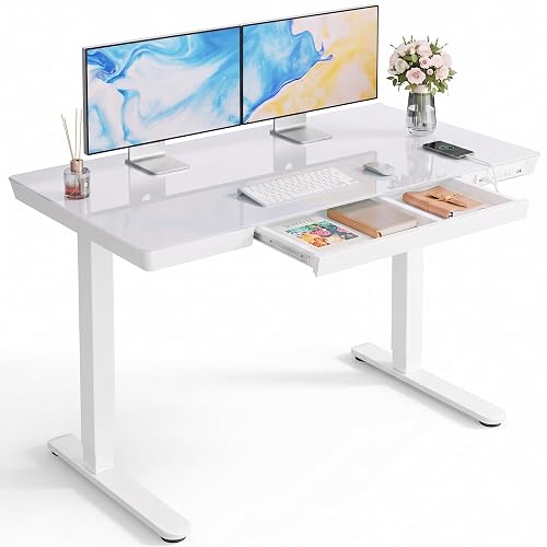 Marsail Glass 48in Desk
