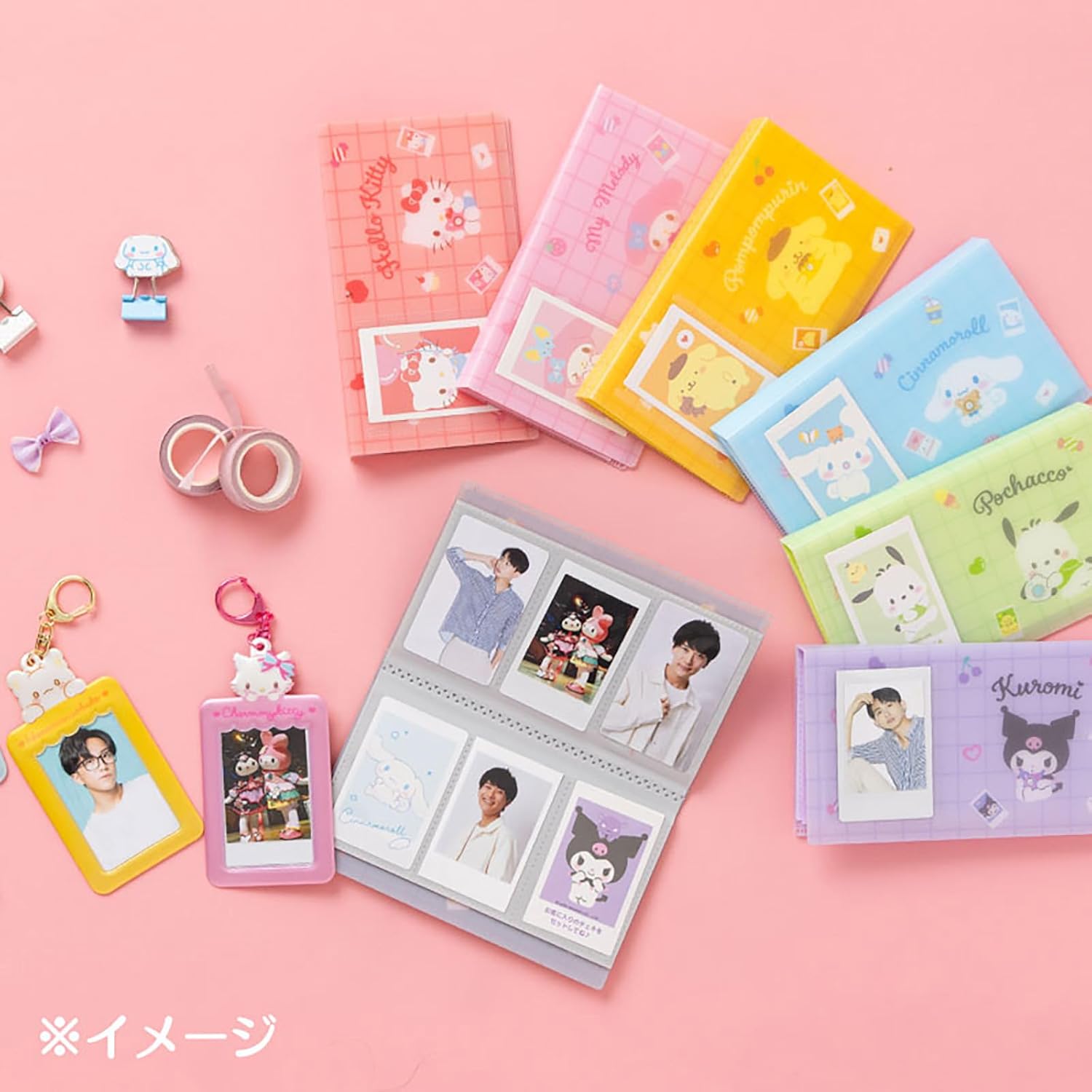 Sanrio 493546 Pocket Album for Cheki (Enjoy Idol) Hello Kitty PP, Storage Size: Approx. 3.4 x 2.1 inches (8.6 x 5.4 cm), 60 Pockets, Storage, Collection, Organization, Storage