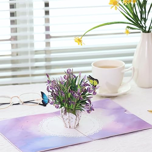 Vista 22 de Tarjeta de aniversario desplegable, tarjeta de boda 3D para pareja, esposa, marido, él, pareja; regalo ideal para boda, cumpleaños romántico