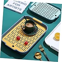 Vista 8 de Bandeja de drenaje de platos, bandeja de té de gongfu, capacidad de almacenamiento de agua, tabla de drenaje, almohadilla de secado de frutas