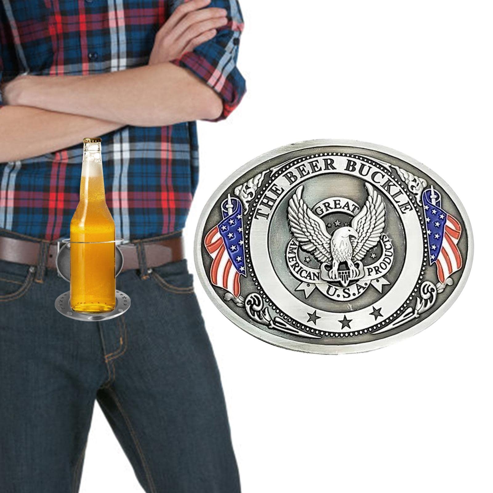 HUAOSN Ceinture De Bière, Ceinture De Canette De Bière Et De Soda, Support De 6 Canettes