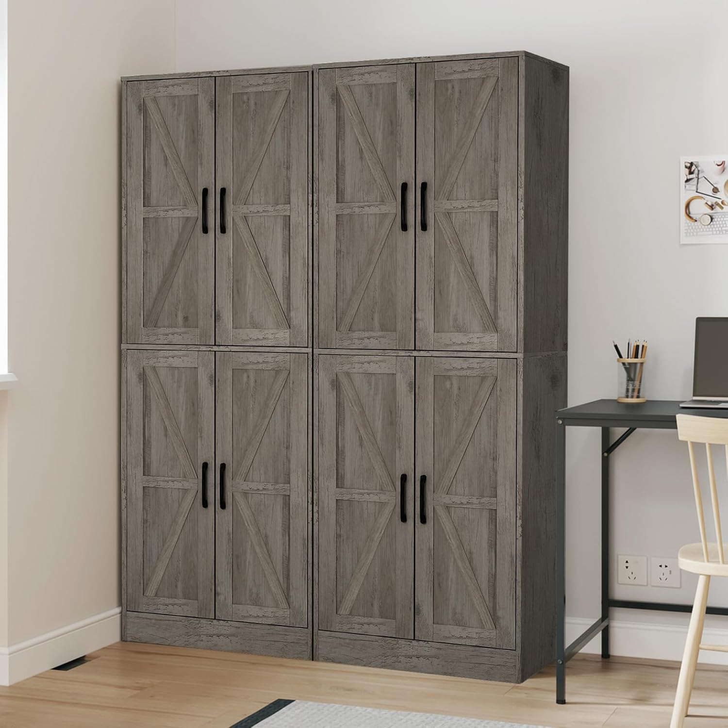 Farmhouse Style Storage Cabinets