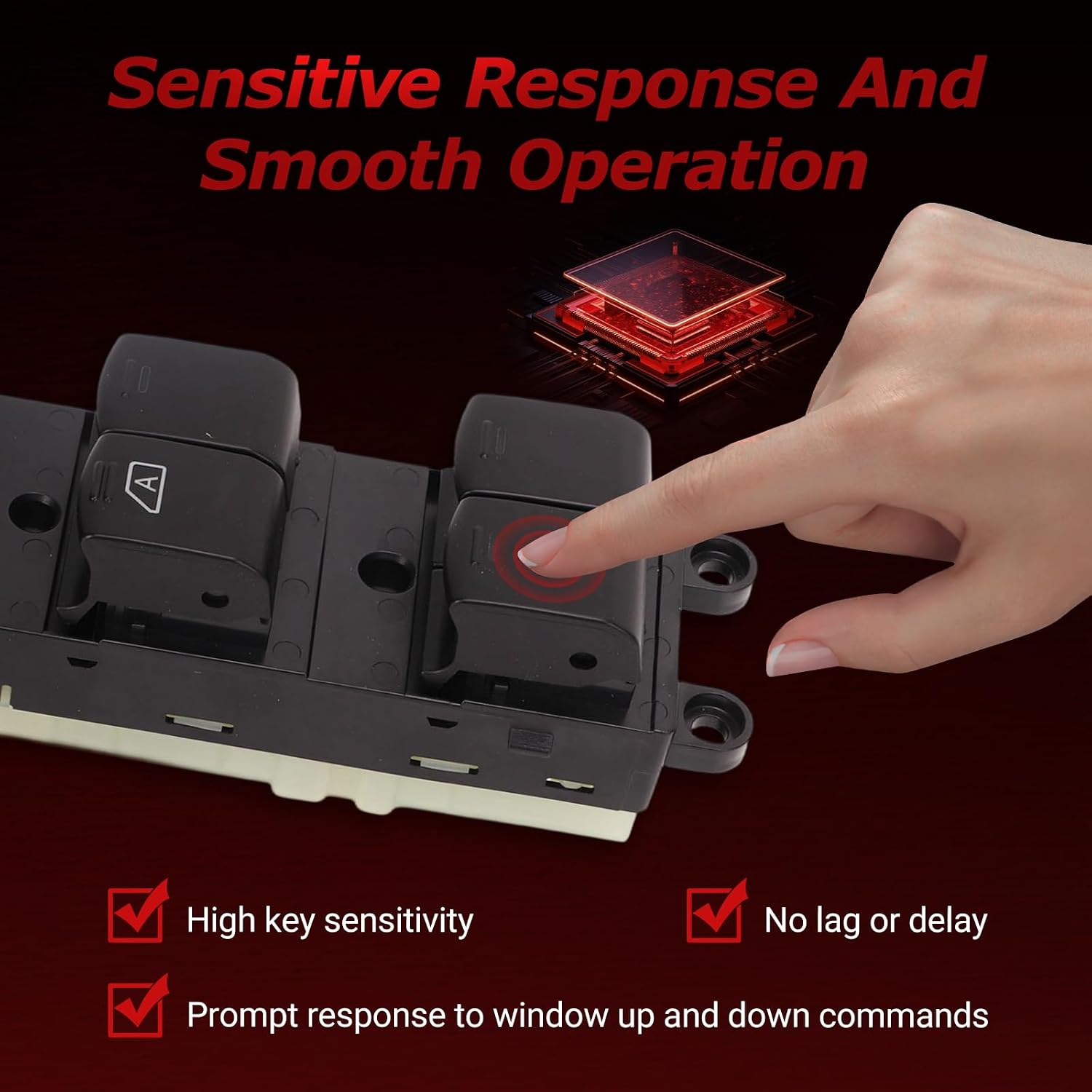 Power Window Control Switch, Driver Side Window Switch Fit for Subaru Forester 2008-2013, Front Left Driver Side Replacement Part, Window Switch Replace# 83071FG070