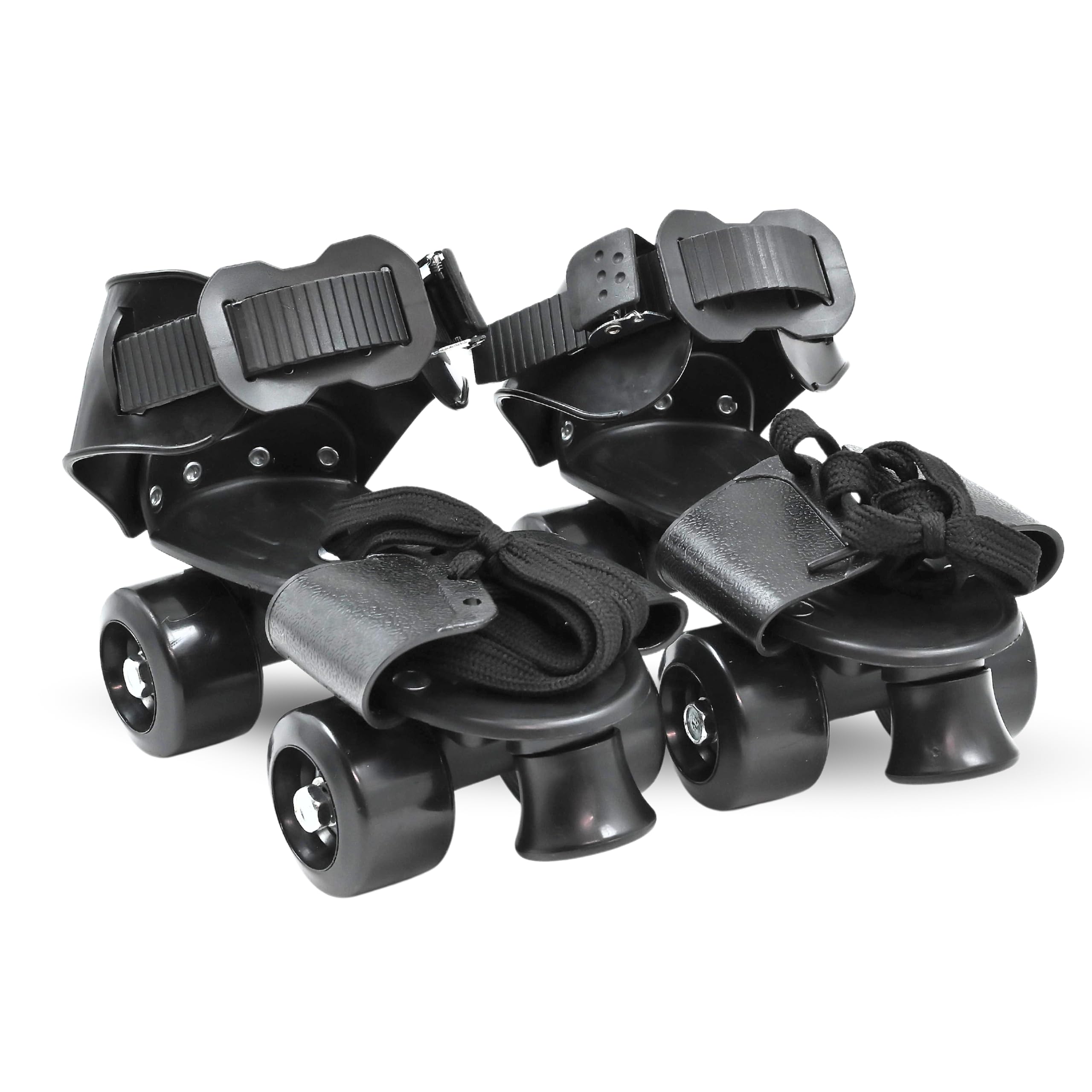 Cable World® Roller Skates For Kids Age Group 5-15 Years Adjustable Inline Skating Shoes,Black