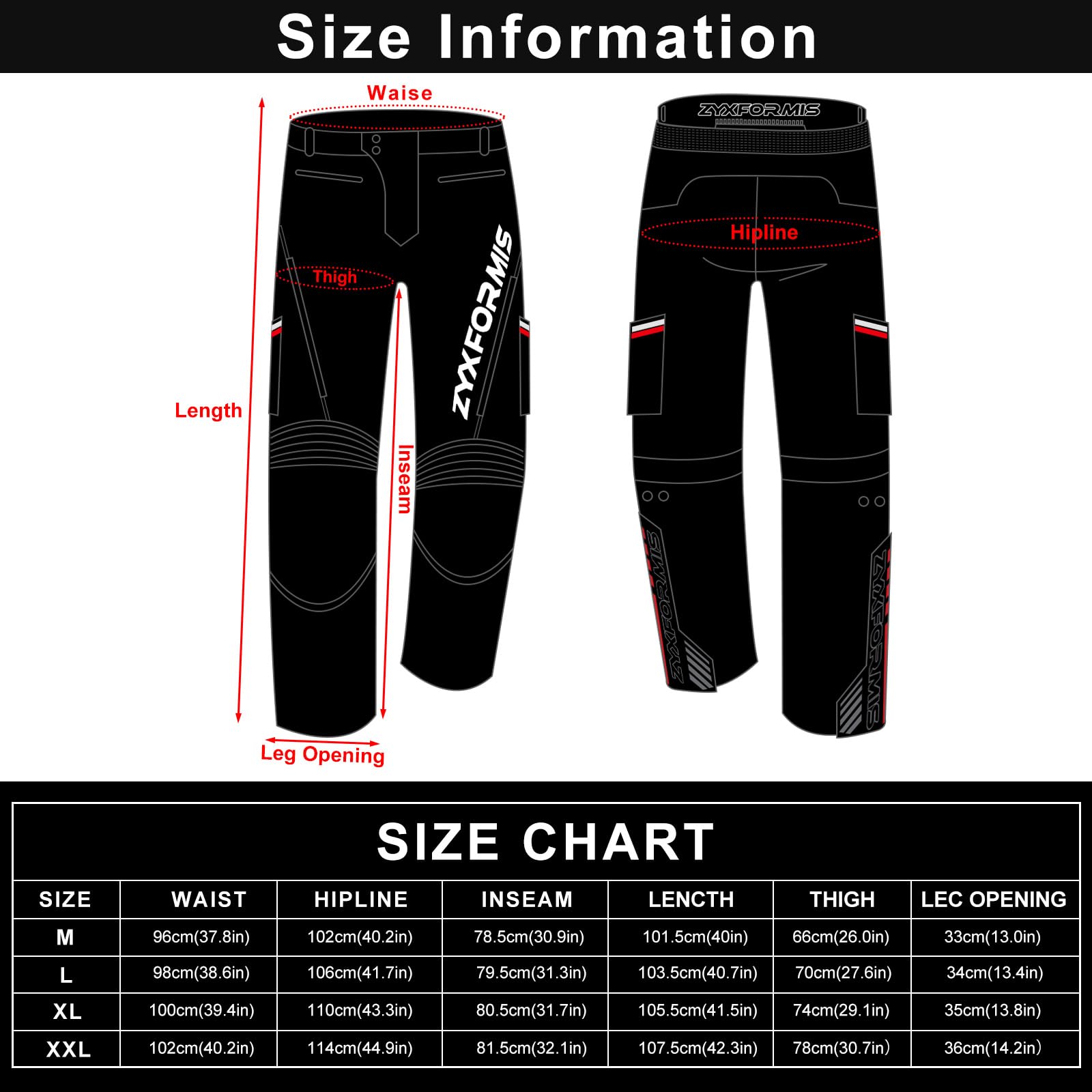 Pantalones Moto Hombre con Proteger Almohadillas, Impermeable a Prueba de Viento Motocicleta Pantalones protección con Forro Interior Desmontable