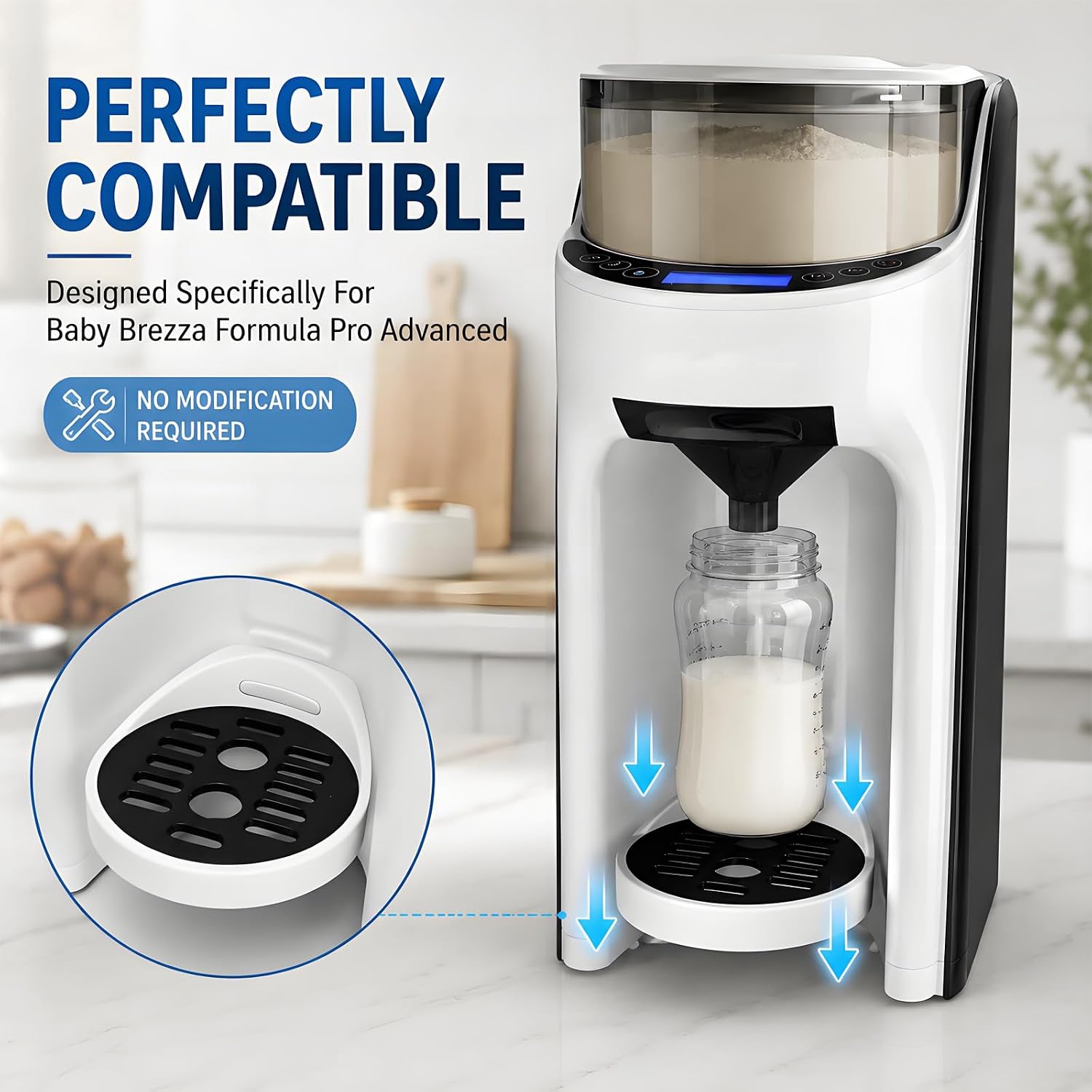 Drip Tray & Bottle Grill Replacement for Baby Brezza Formula Pro Advanced