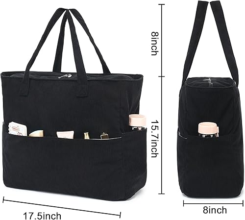 Miniatura 4 de Bolso grande de playa con asas para mujer, impermeable, a prueba de arena, con cremallera, para usar en la piscina, el gimnasio, el supermercado, al