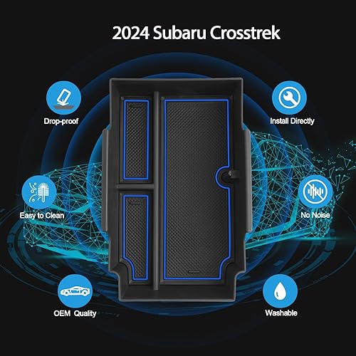 Miniatura 3 de R RUIYA Organizador de consola central Crosstrek 2024 para Subaru Crosstrek Accesorios 2024 para Subaru Crosstrek e Impreza 2023 2024 Bandeja