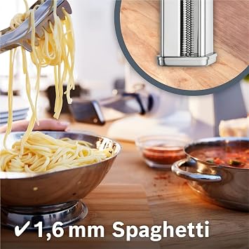 Pasta Roller Cutter,Compatible For Bosch,mum2 Mum4 Mum5 Kitchen Mixer Pasta Sheet Spaghetti Fettuccine Maker Accessories(Pasta sheet roller)