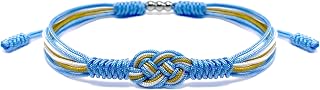 Infinity Country Proud Bracelet, Forever Country Flag Color Tibetan Bracelet, Surfer String Wrap Bracelet for Men, Women, Forever Friendship, Luck and Protection