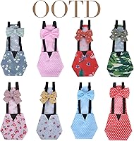 Vista 28 de MANON ROSA Pañales de pollo, gallinas bantam, juego de 6 piezas reutilizables con corbatín, pañales para aves de corral, lavables, impermeables