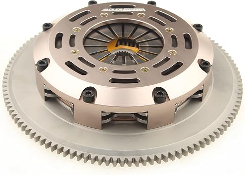 AdlerSpeed Racing Street Sprung Clutch Twin Disc Kit Compatible with Mitsubishi Evo X 4B11T 2008-2014 Standard WT
