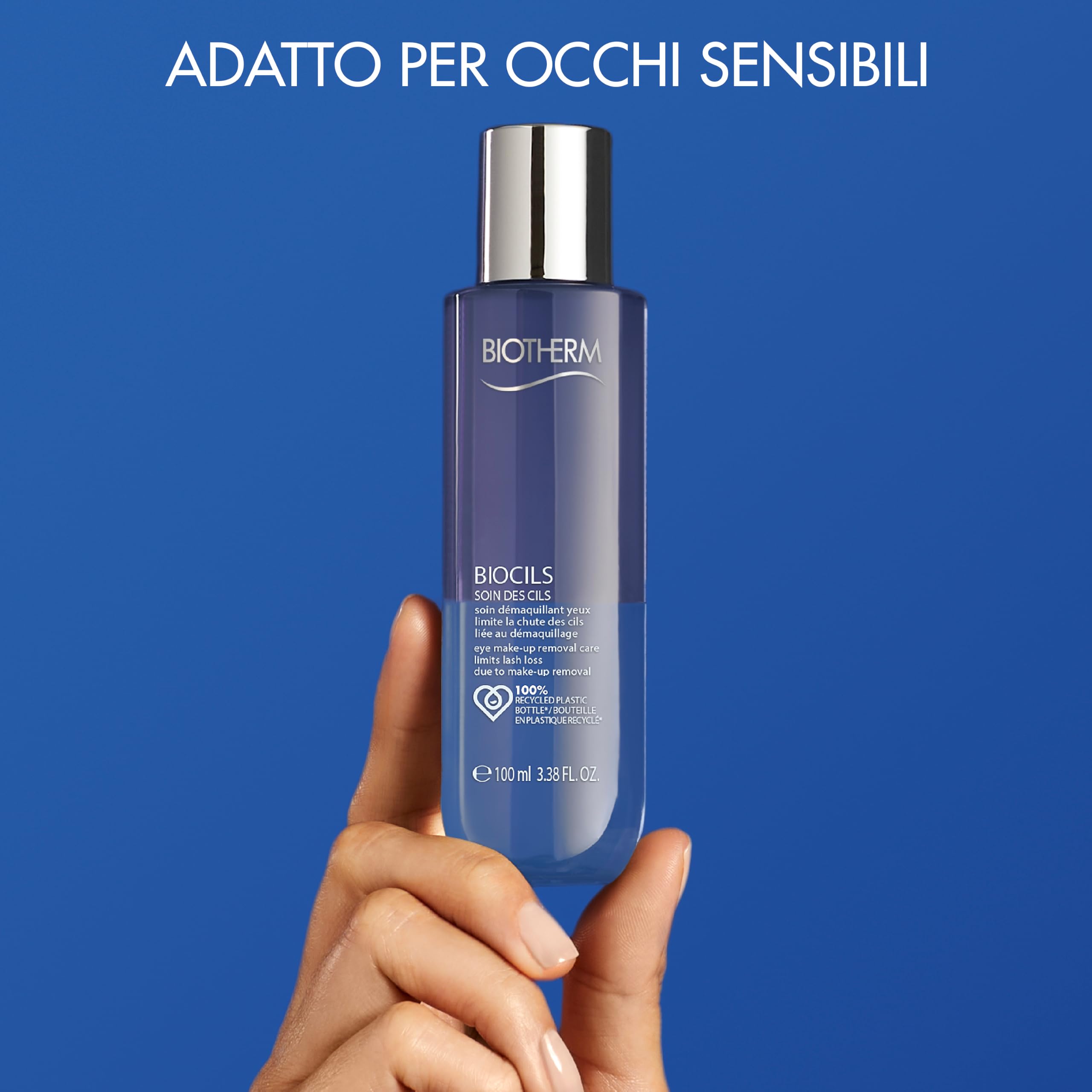 BIOTHERM Biocils Limit Lash Loss, Struccante Occhi Anti-Caduta, Per Occhi Sensibili, Previene la Caduta e l'Assottigliamento delle Ciglia, Azione Struccante, 100 ml
