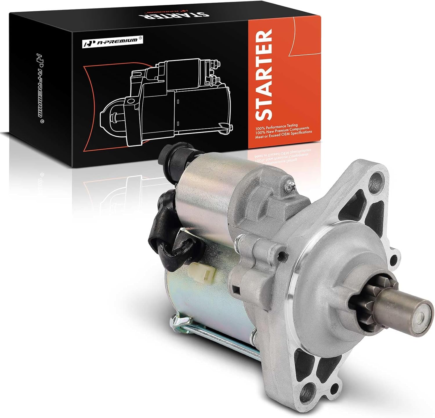 A-Premium Starter Motor Compatible with Honda Accord 1996-2002, Odyssey 1996-1998 & Acura CL 1997-1999 & Isuzu Oasis 1996-1999, 2.2L 2.3L, 12V 1.6KW 9-Teeth Clockwise