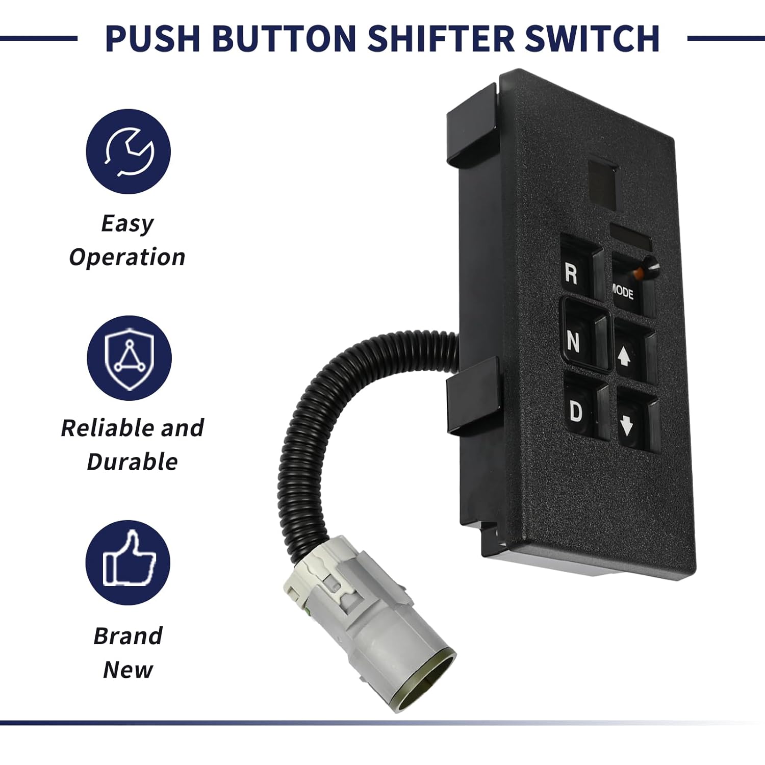 29529429 Push Button Shifter Switch Compatible with Allison Transmission WTEC-3 WTEC III Shift Pad Selector Replace 29538360 29538371 29538372 29538373