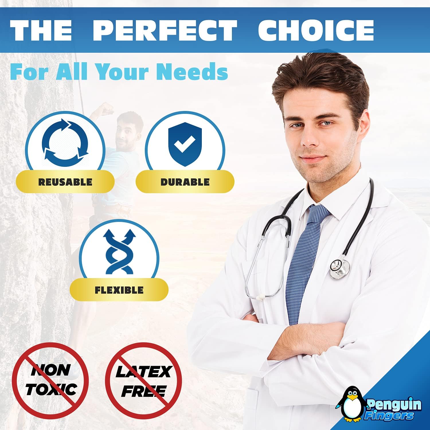 Finger Ice Pack, Finger and Toe Cold Gel Reusable Cryotherapy Compression Sleeve for Injuries, Arthritis, Tendonitis, Gout, or Sprains, No-Toxins and Latex Free.