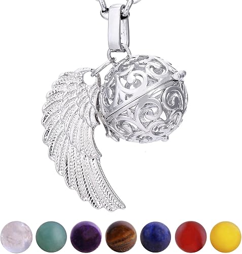 Morella Collana Donna in Acciaio Inox Oro 70 cm con Ciondolo Cuore Oro e Sfera di zirconi Bianchi 16 mm in Sacchetto di Velluto