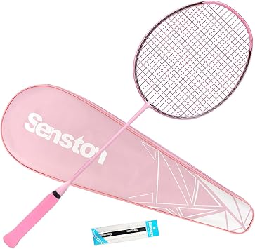 Senston N90 Badminton Racket, 6U Single High-Grade Badminton Racquet, Professional 100% Full-Carbon Badminton Racket