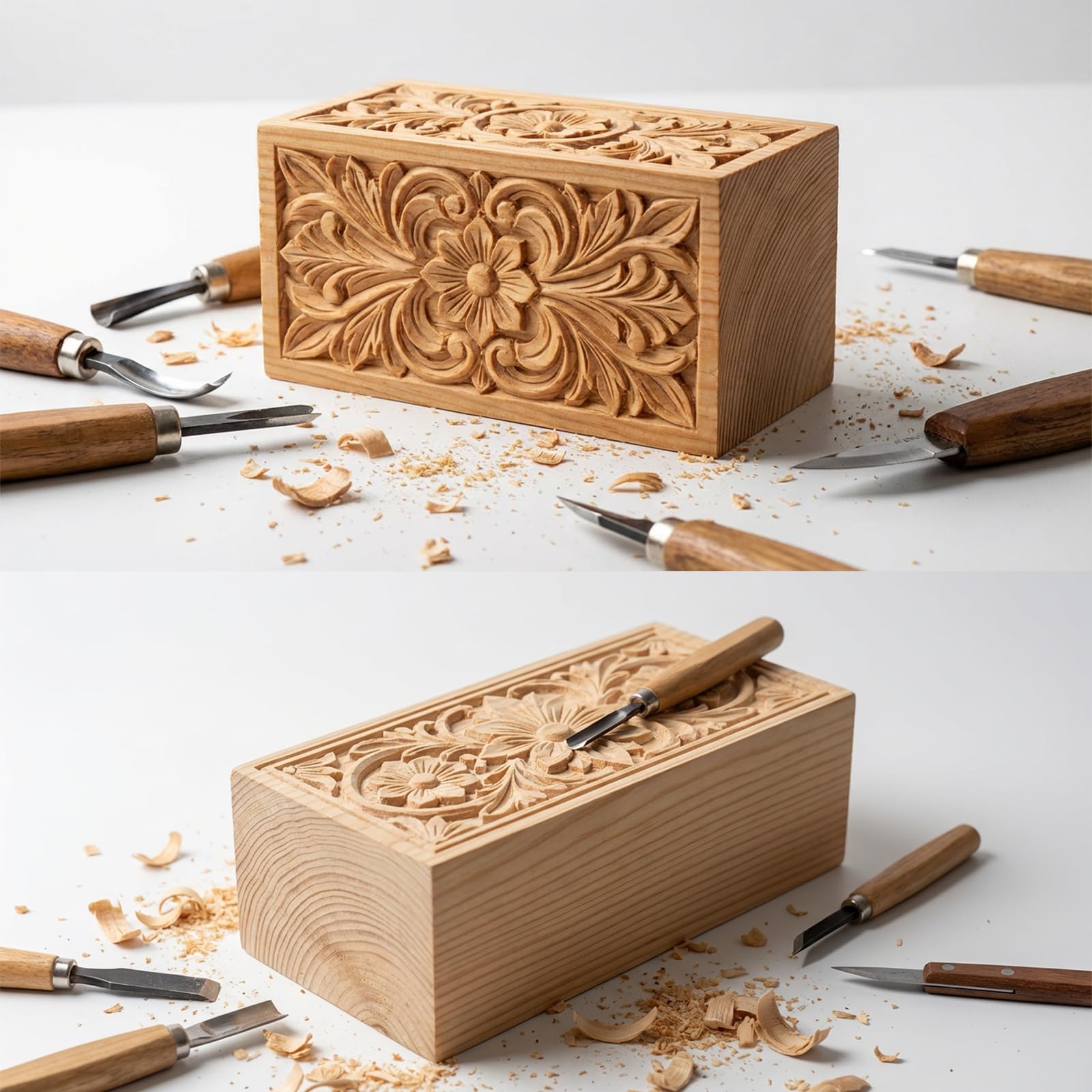Wood Carving Blocks - Crafting & DIY Projects -4