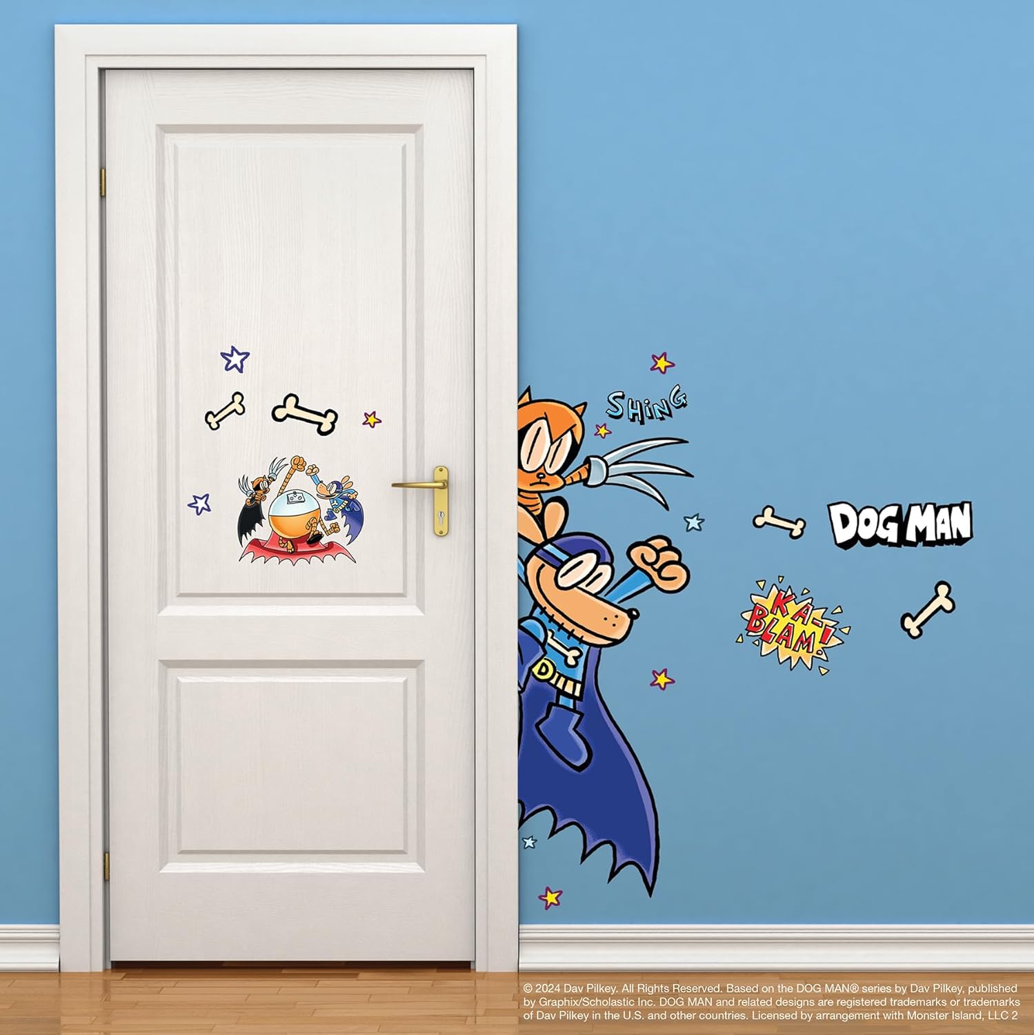 Dog Man and Friends Giant Peel and Stick Wall Decals