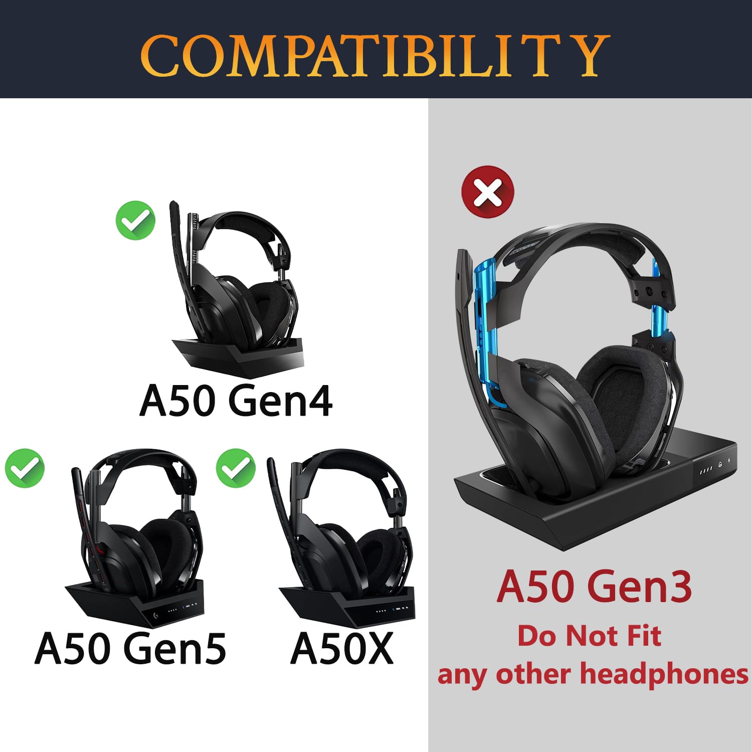 Amazon | SOULWIT 冷却ジェル パッド イヤーパッド for Astro A50X/A50