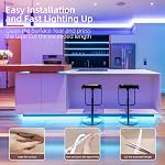 Outdoor LED Strip Lights Waterproof,32.8ft Cuttable Sticky LED Light Strip Waterproof with Bluetooth and IR Remote,300 LEDs Music Sync RGB Outside LED Strip Lights,for Bedroom Room Outdoors Decor.2x5M