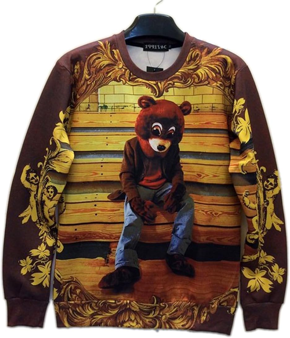 Unisex Sneak Sweater COLLEGE DROPOUT Bear Sweatshirt T Shirts (M)