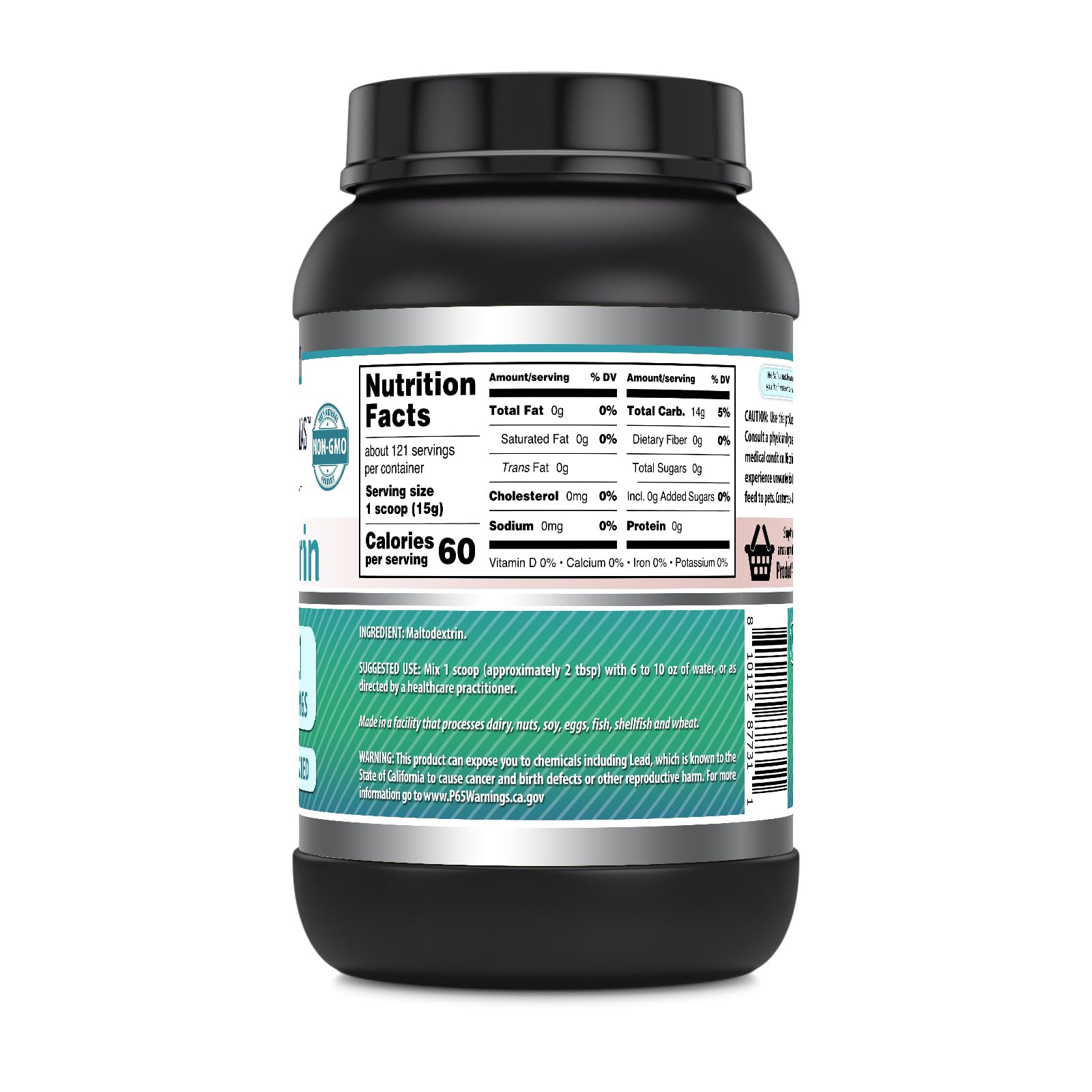 Amazing Formulas Maltodextrin | 15 Grams Per Serving | 121 Servings | 4 Lb Powder Supplement | Made in USA