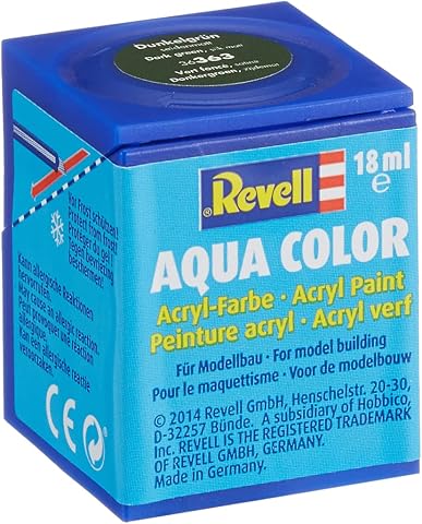 Revell - Su Bazlı Maket Boyası Koyu Yeşil İpek 18 Ml (36363)
