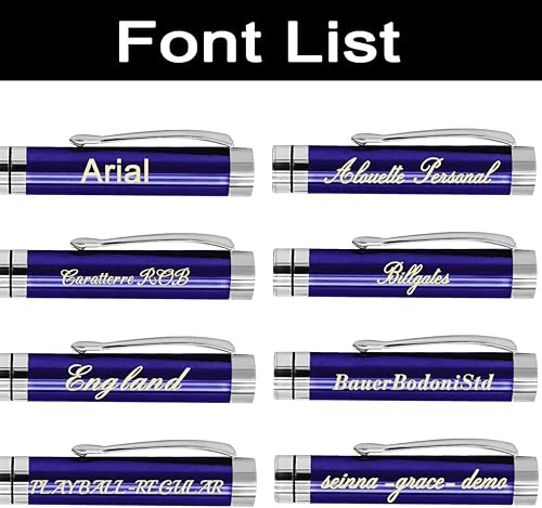 Miniatura 9 de Aolun Bolígrafos personalizados, bolígrafo grabado personalizado con tu nombre o mensaje, repuesto mediano recargable, regalos personalizados para