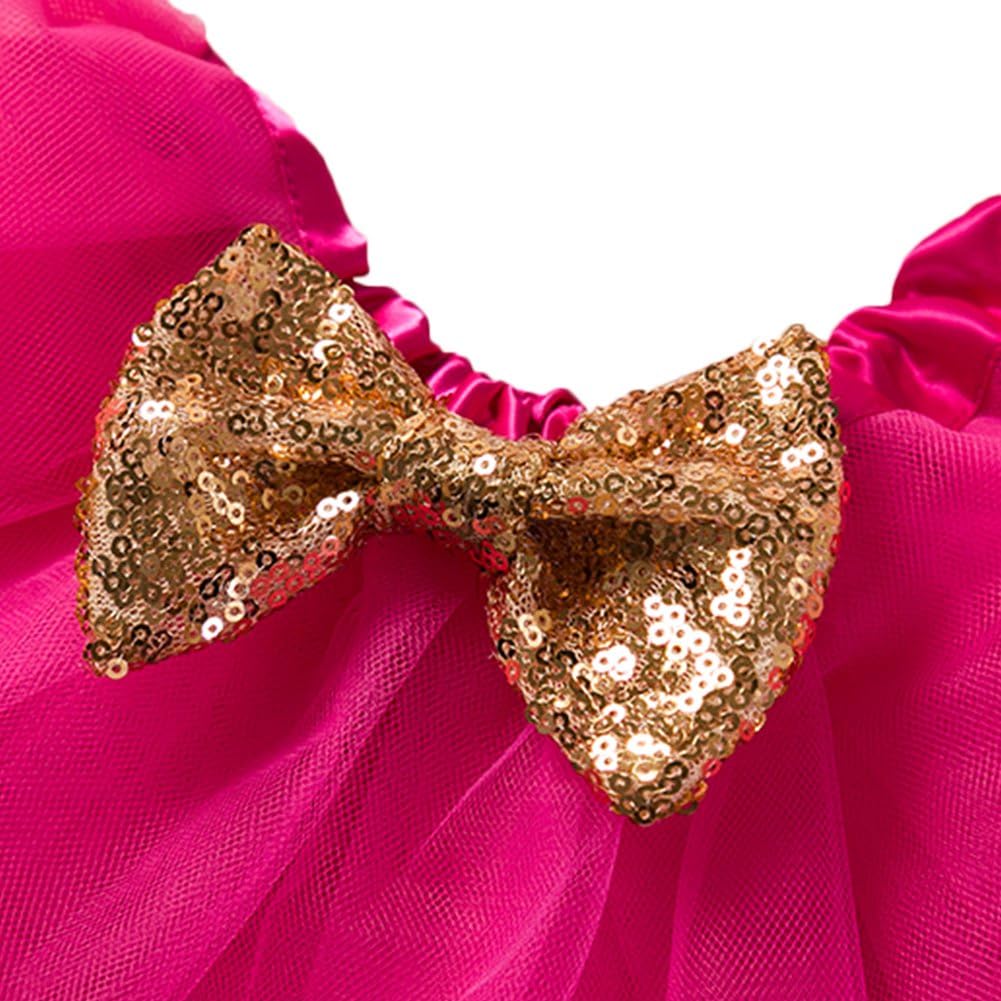 Ensemble Anniversaire Bébé Fille 3 Pièces - Barboteuse, Robe Tutu, Bandeau, Manches Courtes, Motif Lettre/paillettes