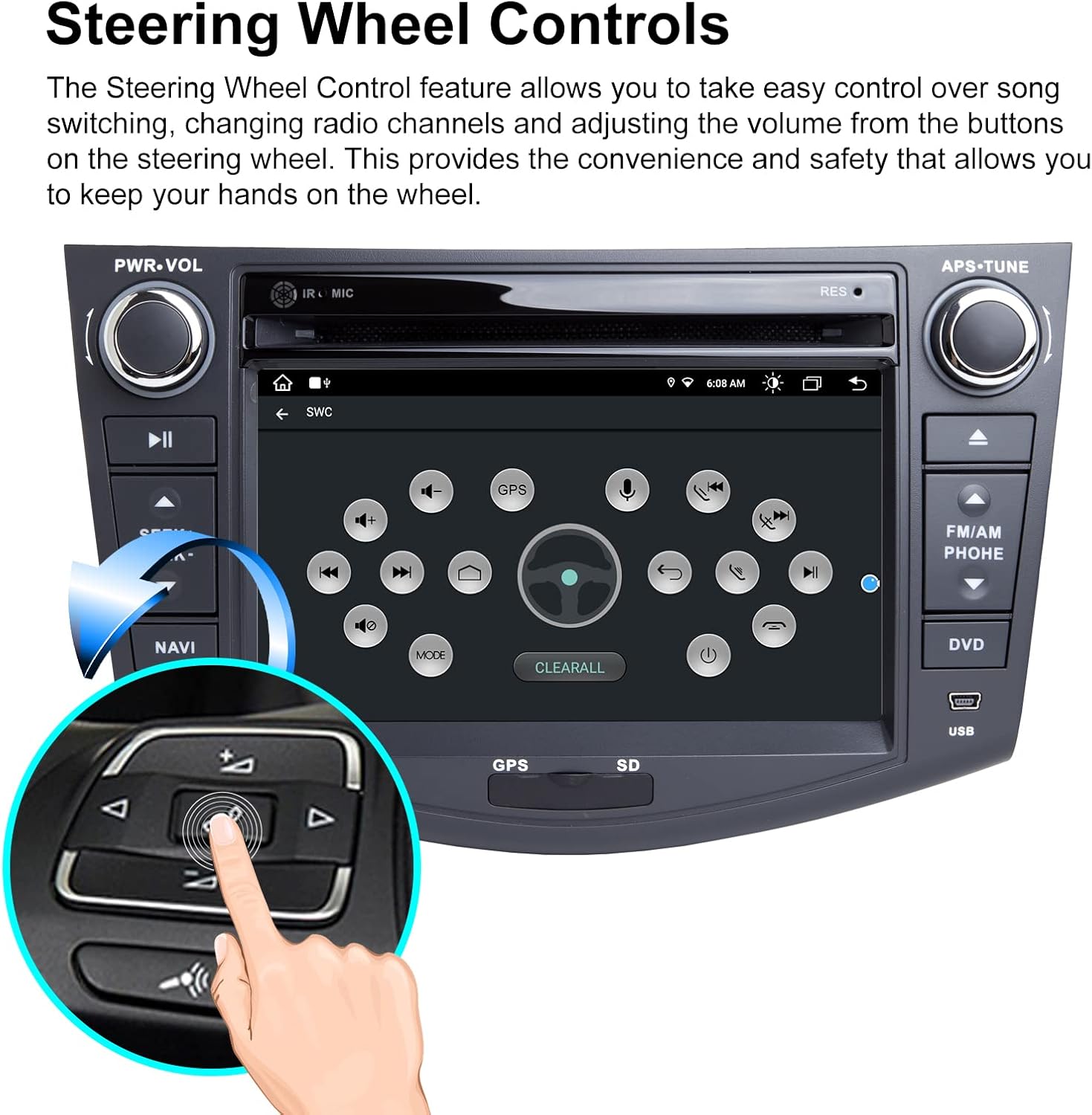 Buу 1 gеt 1 🔥 Car Multimedia GPS Navigation for Toyota RAV4 2006-2012 Double Din Android 10 Auto Radio Stereo CarPlay Support 4K Video (Radio) (DVD Player, 7 inch, Octa Core 4GB RAM 64GB ROM)