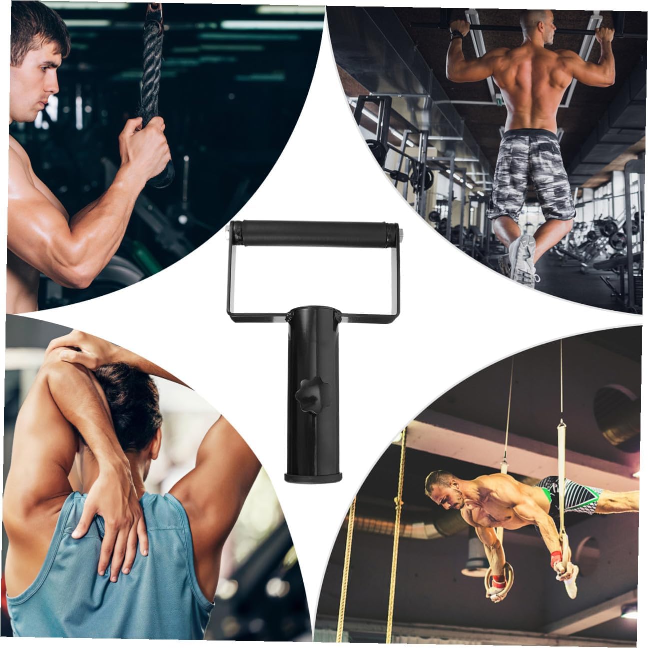 1pc Bar Row Attachment for Barbell Handle for Muscle Workouts Non- Grip Fitness Equipment for Home and Gym Use for Strength Training and Core Exercises