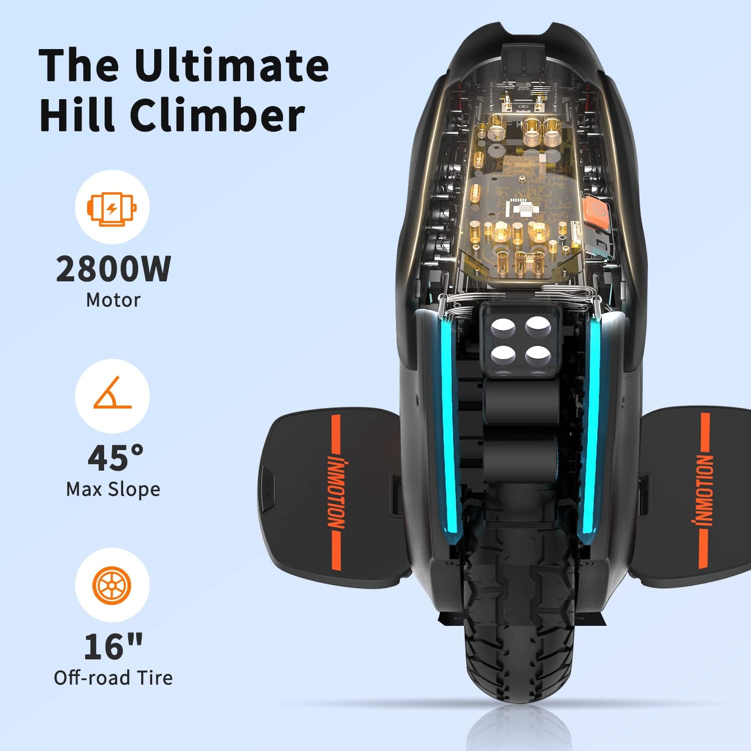 Buy I INMOTION V12HT Electric Unicycle, 16 All Terrain Wheel, 2800W