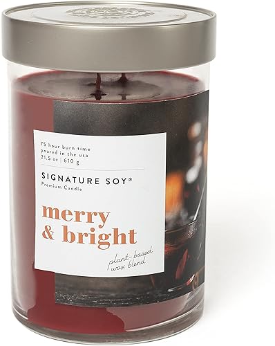 Vela perfumada Lidded Merry & Bright, tarro extra grande