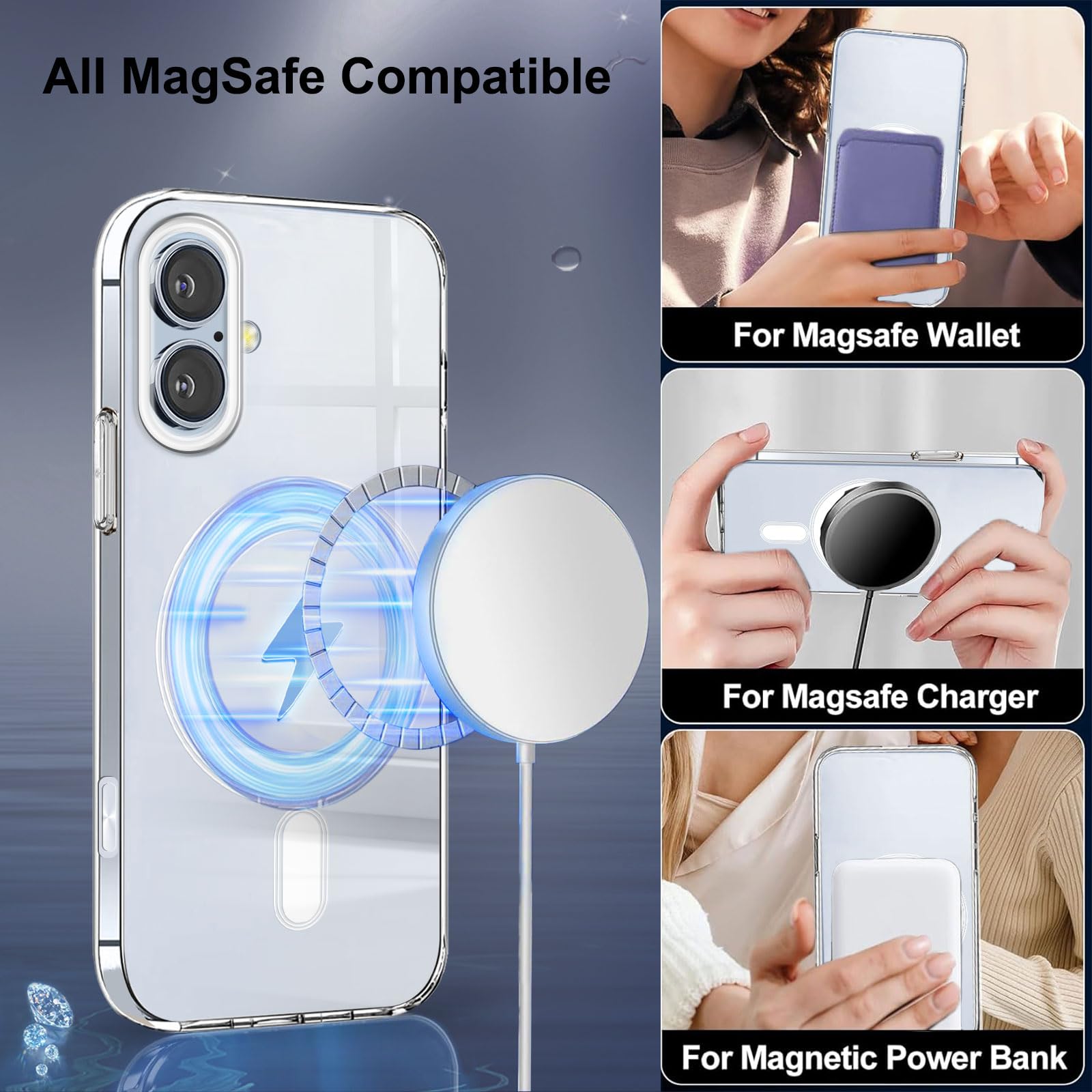 Coque IPhone 16e Avec Cordon Et Anneau - Housse Silicone Antichoc Avec Support - Noir