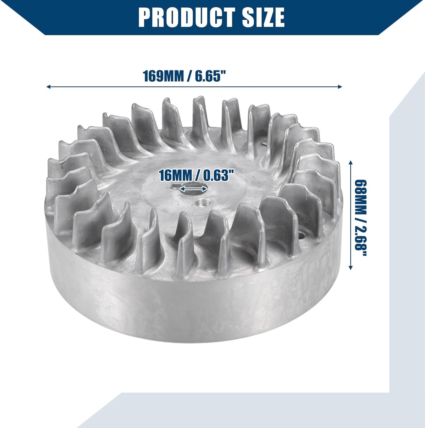 Flywheel 10krpm for 212cc 196cc 224cc NonHemi Cast, for Honda GX200, 69730 69736 /Inner/Durable Aluminum / 1 Pcs